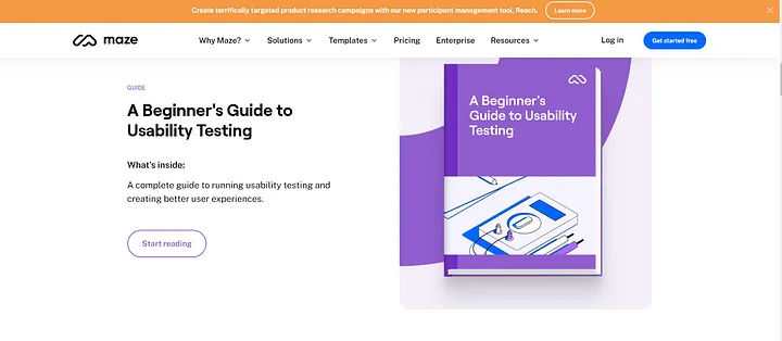 An image from the Maze website.